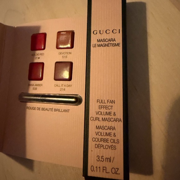 Gucci Other - Gucci Rouge de Beauté Brillant Lipstick /Mascara set